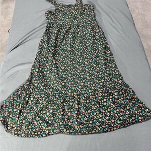 Old Navy Kids Floral Dress - Teal and Pink
